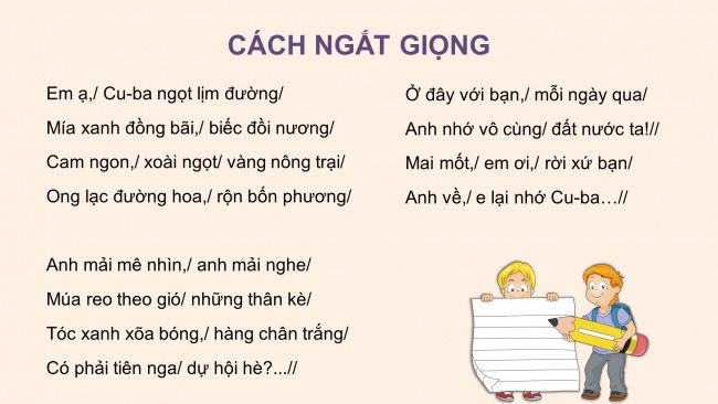 Soạn giáo án điện tử tiếng việt 4 CTST CĐ 7 Bài 3 Đọc: Từ Cu-ba