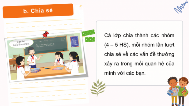 Soạn giáo án điện tử HĐTN 4 CTST bản 2 Tuần 9: HĐGDTCĐ - Một số vấn đề thường xảy ra trong mối quan hệ với bạn bè