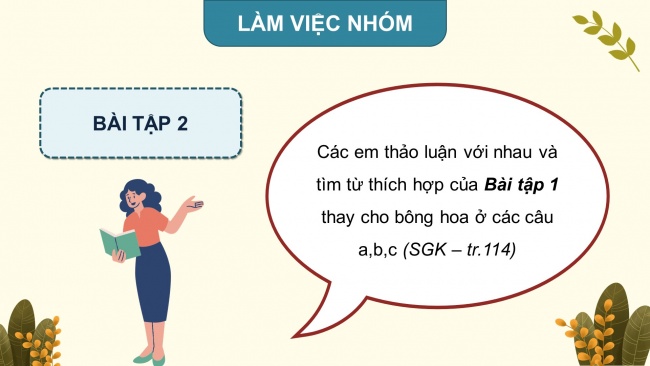 Soạn giáo án điện tử tiếng việt 4 KNTT Bài 25 Luyện từ và câu: Lựa chọn từ ngữ