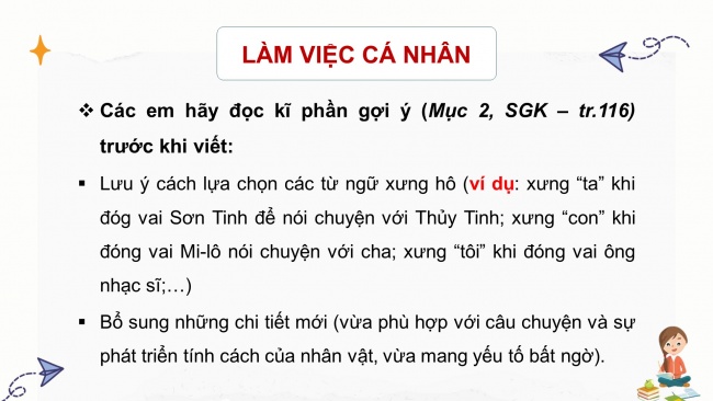 Soạn giáo án điện tử tiếng việt 4 KNTT Bài 25 Viết: Viết đoạn văn tưởng tượng