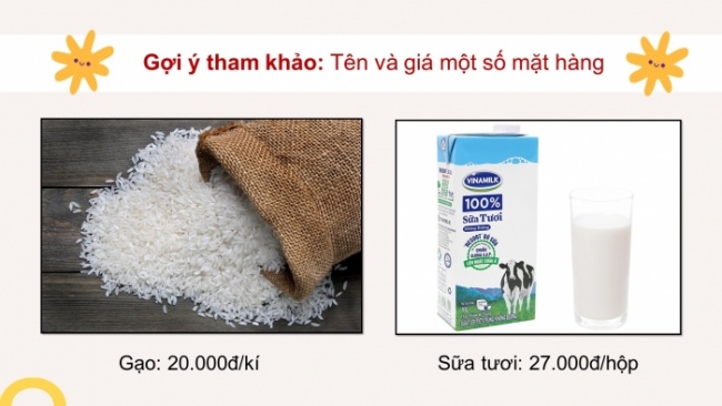 Soạn giáo án điện tử HĐTN 4 CTST bản 2 Tuần 17: HĐGDTCĐ - So sánh giá của các mặt hàng phổ biến