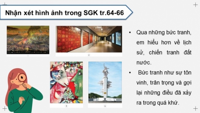 Soạn giáo án điện tử Mĩ thuật 8 CD Bài 15: Vai trò của mĩ thuật tạo hình trong đời sống