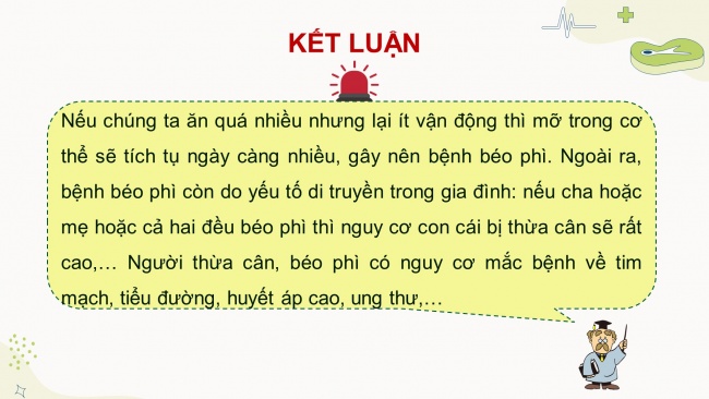 Soạn giáo án điện tử khoa học 4 CTST Bài 27: Một số bệnh liên quan đến dinh dưỡng