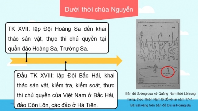 Soạn giáo án điện tử lịch sử 11 Cánh diều Bài 13: Việt Nam và Biển Đông (P2)