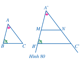 Lý thuyết trọng tâm toán 8 cánh diều bài 8: Trường hợp đồng dạng thứ ba của tam giác