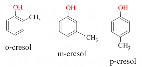 Những phenol trong phân tử một nhóm -OH thuộc nhóm monophenol.