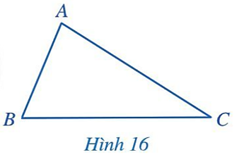 Trong tam giác ABC, góc A được gọi là góc đối diện với cạnh BC 