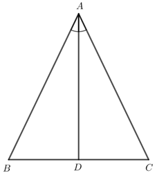 Tam giác ABC cân tại A nên AB = AC.