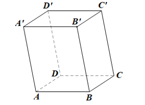 Hình lăng trụ ABCD.A’B’C’D’ có đáy ABCD là hình bình hành: