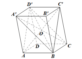 Theo kết quả của Ví dụ 3, các đường chéo của hình hộp cắt nhau tại trung điểm mỗi đường.  Nên AC’, BD’, CA’, DB’ đi qua O.  Vậy bốn mặt phẳng (ABC’D’), (BCD’A’), (CDA’B’), (DAB’C’) cùng đi qua một điểm.