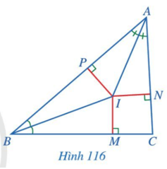 Giao điểm ba đường phân giác của một tam giác cách đều ba cạnh của tam giác đó.