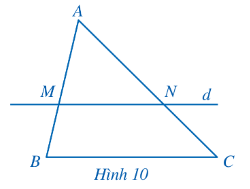 Nếu một đường thẳng song song với một cạnh của tam giác và cắt hai cạnh còn lại thì nó tạo thành một tam giác mới có ba cạnh tương ứng tỉ lệ với ba cạnh của tam giác đã cho.