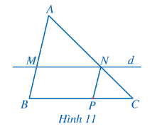 Nếu một đường thẳng song song với một cạnh của tam giác và cắt hai cạnh còn lại thì nó tạo thành một tam giác mới có ba cạnh tương ứng tỉ lệ với ba cạnh của tam giác đã cho.