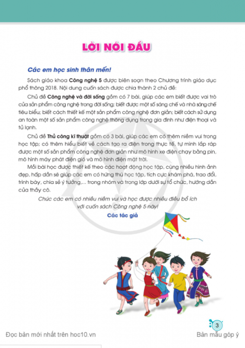 Tải Công nghệ 5 Cánh diều (bản PDF)