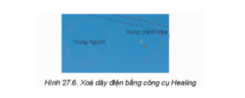 Nhiệm vụ 1. Xóa đoạn chi tiết thừa bằng công cụ Clone và Healing