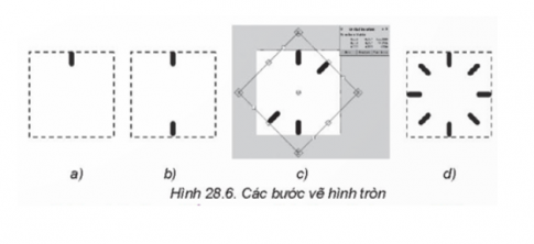 Bước 13. Thực hiện lại các bước 10, 11, 12 với góc quay 90॰ để thu được phần còn thiếu.