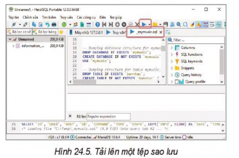 II. NHIỆM VỤ 2. THỰC HÀNH PHỤC HỒI (RESTORE) CSDL