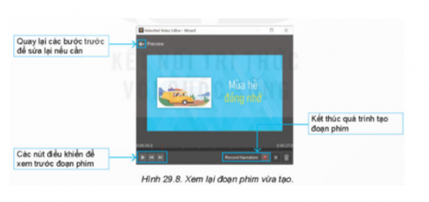 Bước 3.5. Xem trước đoạn phim vừa tạo.