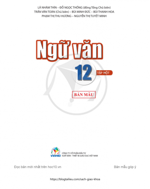 Tải Ngữ văn 12 tập 1 Cánh diều (bản PDF)