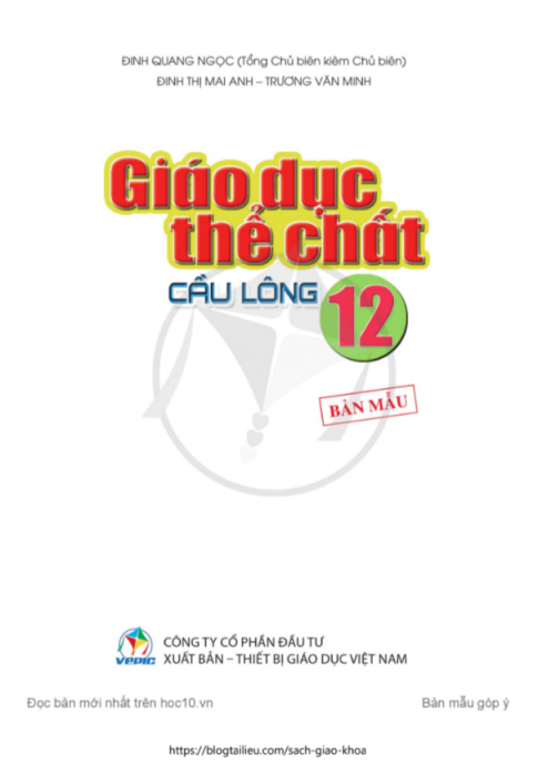 Tải Thể dục 12 Cầu lông Cánh diều (bản PDF)