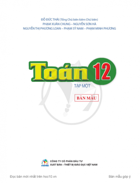 Tải Toán 12 tập 1 Cánh diều (bản PDF)