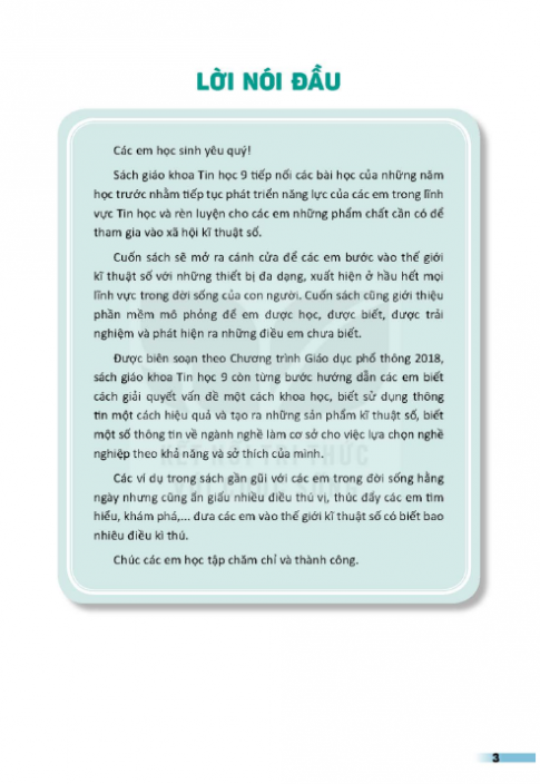 Tải Tin học 9 Kết nối tri thức (bản PDF)