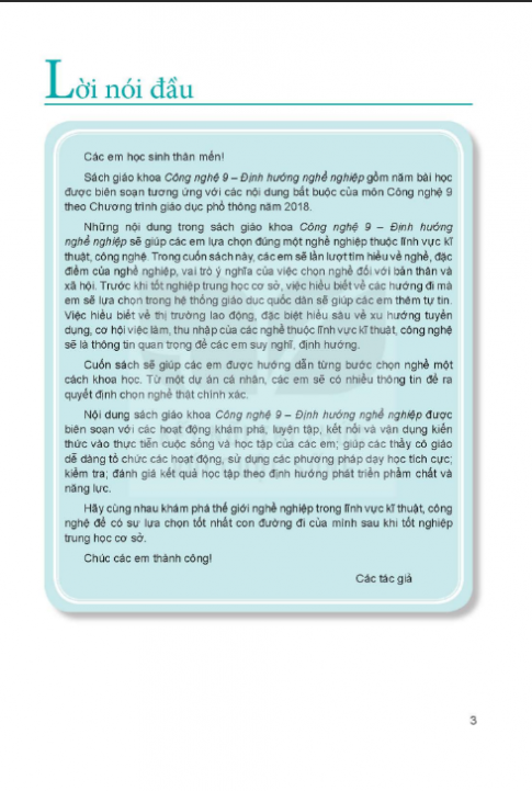 Tải Công nghệ 9 Mô đun định hướng nghề nghiệp Kết nối tri thức (bản PDF)