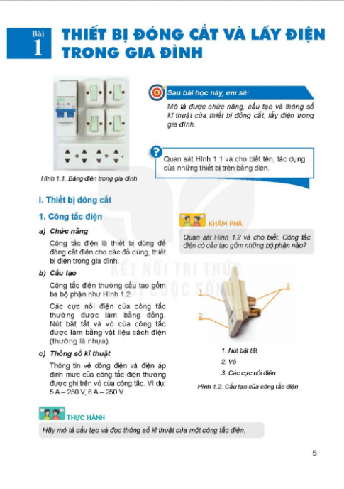 Tải Công nghệ 9 Mô đun lắp đặt mạch điện trong nhà Kết nối tri thức (bản PDF)