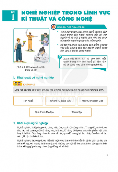 Tải Công nghệ 9 Mô đun định hướng nghề nghiệp Kết nối tri thức (bản PDF)