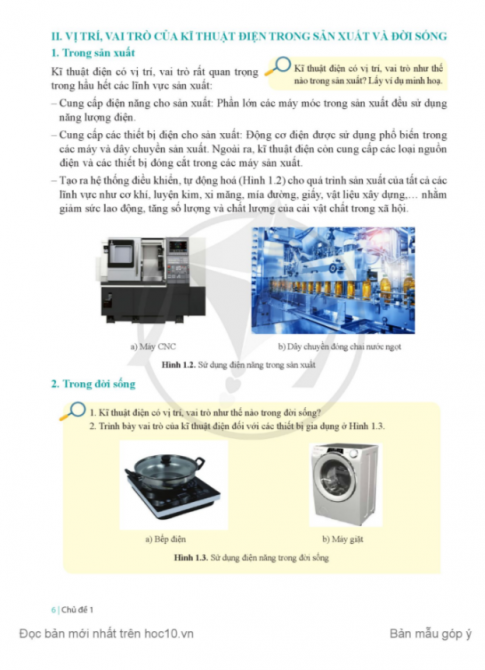 Tải Công nghệ điện - điện tử 12 Cánh diều (bản PDF)