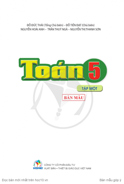Tải Toán 5 tập 1 Cánh diều (bản PDF)