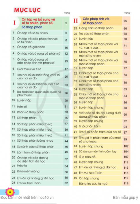Tải Toán 5 tập 1 Cánh diều (bản PDF)