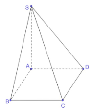 Cho hình chóp S.ABCD có đáy ABCD là hình chữ nhật và SA ⊥ (ABCD). Chứng minh rằng các mặt bên của hình chóp S.ABCD là các tam giác vuông