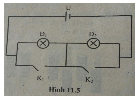  Cho một đoạn mạch điện như hình 11.5