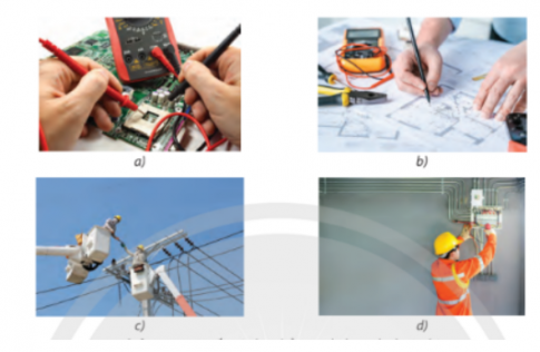 Câu 4: Hình ảnh nào sau đây thuộc ngành nghề kĩ sư điện tử