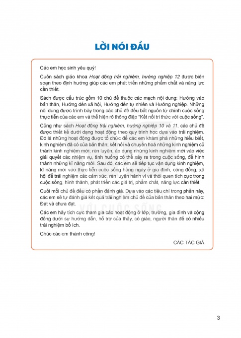 Tải Hoạt động trải nghiệm hướng nghiệp 12 Kết nối tri thức (bản PDF)