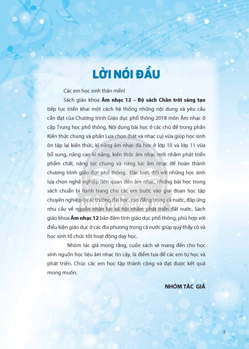 Tải Âm nhạc 12 Chân trời sáng tạo (bản PDF)