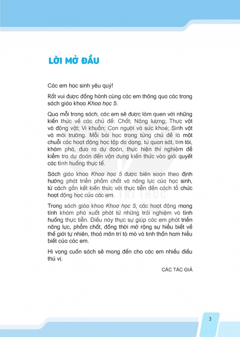 Tải Khoa học 5 Kết nối tri thức (bản PDF)