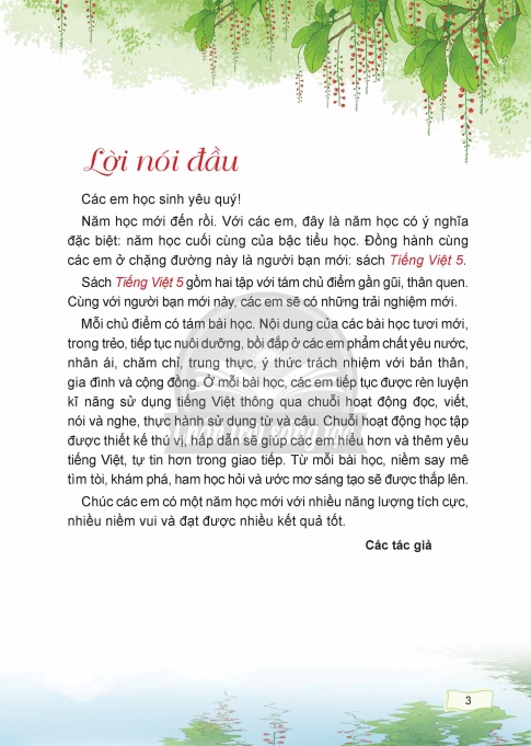Tải Tiếng Việt 5 tập 1 Chân trời sáng tạo (bản PDF)