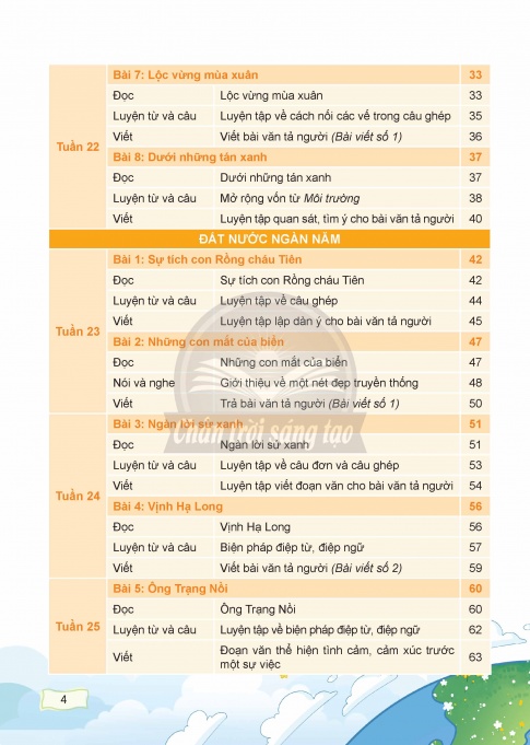 Tải Tiếng Việt 5 tập 2 Chân trời sáng tạo (bản PDF)