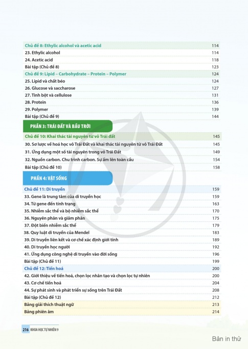Tải Khoa học tự nhiên 9 Cánh diều (bản PDF)