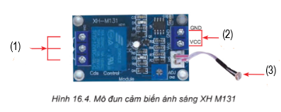 Xác định vị trí cổng ra vào nguồn cấp cho mô đun cảm biến?