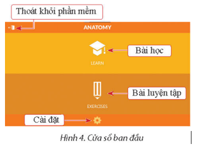 Nếu cách sử dụng phần mềm Anatomy để tìm hiểu các bộ phận trong cơ thể người.