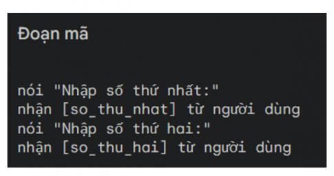 Em hãy tạo chương trình Nano làm toán.