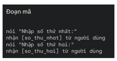 Em hãy tạo chương trình Nano làm toán. 