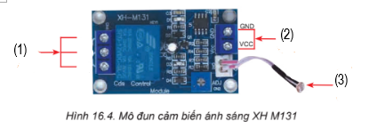 Xác định vị trí cổng đầu vào nguồn cấp cho mô đun cảm biến?