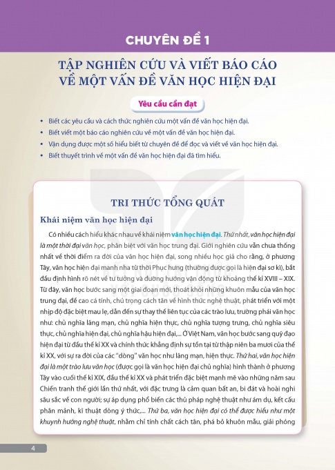 Tải sách chuyên đề Ngữ văn 12 Kết nối tri thức (bản PDF)